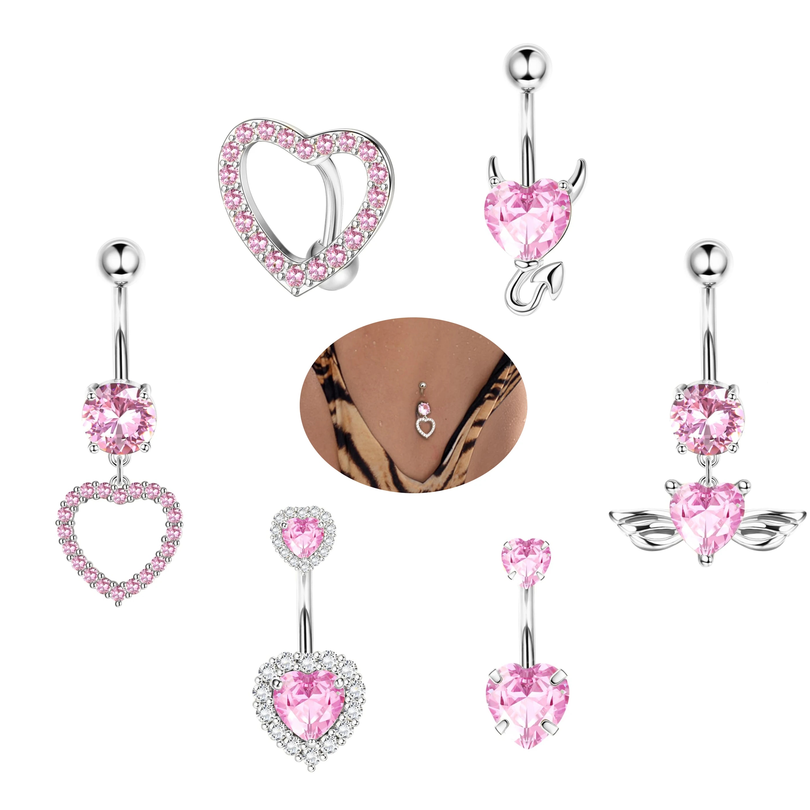 Bobisty 14G Belly Button Rings 316L Surgical Steel Belly Button Rings for Women Teardrop Dangle Clicker Belly Piercing Jewelry 
Bobisty 14G Belly Button Rings 316L Surgical Steel Belly Button Rings for Women Teardrop Dangle Clicker Belly Piercing Jewelry