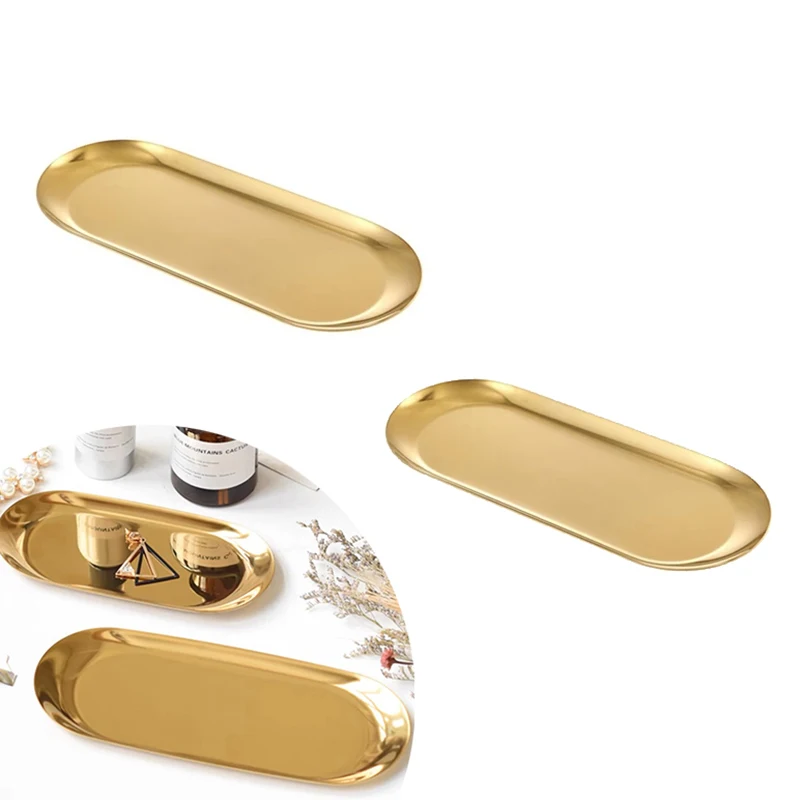 Golden Oval Plate Makeup Table Jewelry Tray Stainless Steel Fruit Tray Metal Desktop Makeup Storage Tray Kitchen Organizer Tray
Golden Oval Plate Makeup Table Jewelry Tray Stainless Steel Fruit Tray Metal Desktop Makeup Storage Tray Kitchen Organizer Tray