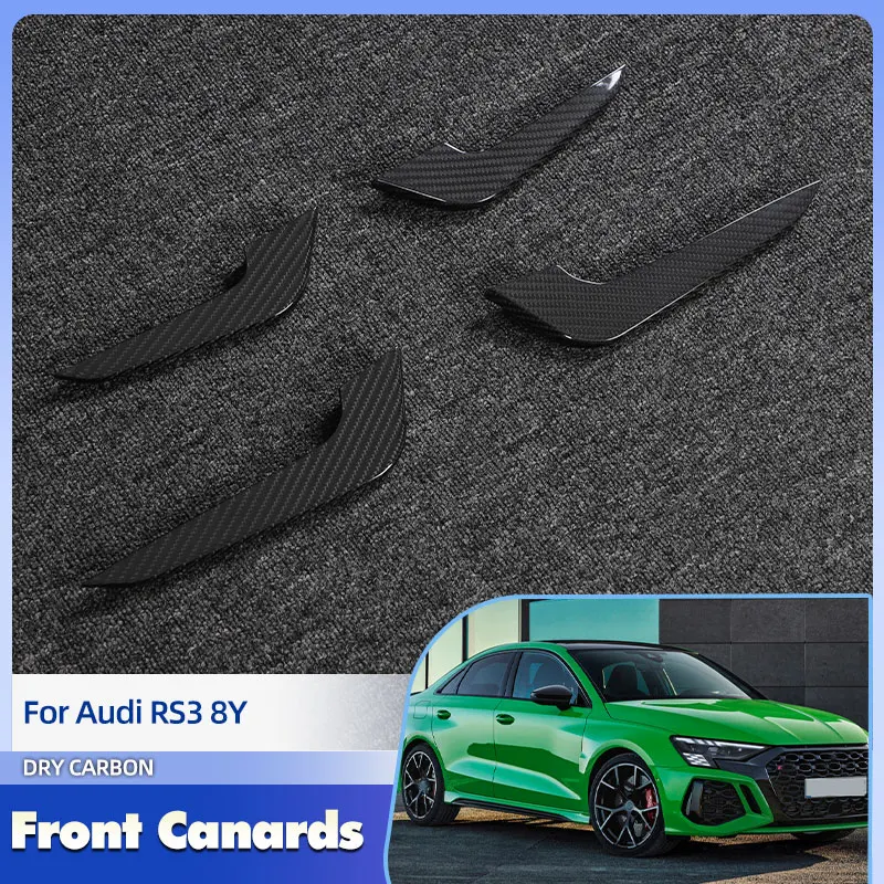 Car Front Bumper Canards Prepreg Dry Carbon for Audi RS3 8Y Sedan Sportback 2022-2024 Racing Front Canards Fins Body Kits
Car Front Bumper Canards Prepreg Dry Carbon for Audi RS3 8Y Sedan Sportback 2022-2024 Racing Front Canards Fins Body Kits