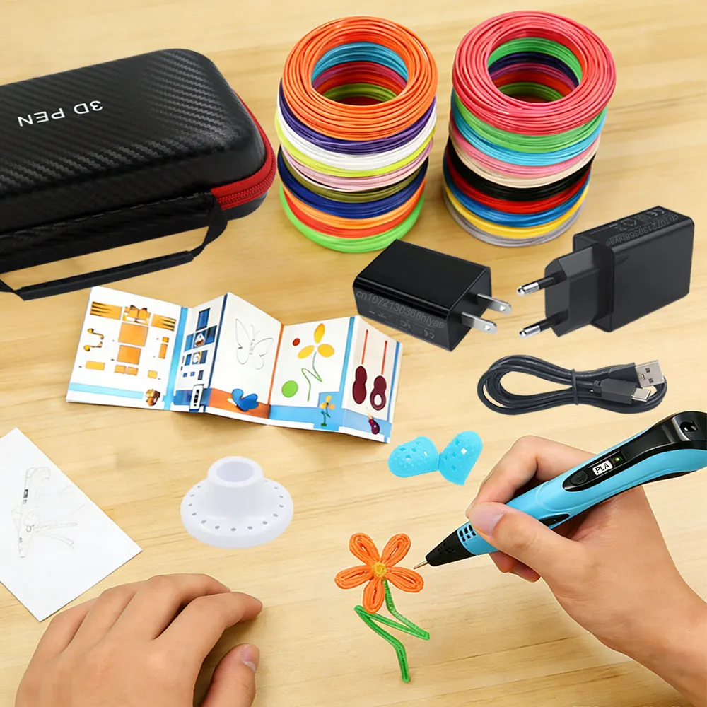 High Quality 3D Kids Printing Pen Set with LED Display Power Adapter Travel Case PLA Filament Kids Love Christmas Birthday Gift
High Quality 3D Kids Printing Pen Set with LED Display Power Adapter Travel Case PLA Filament Kids Love Christmas Birthday Gift