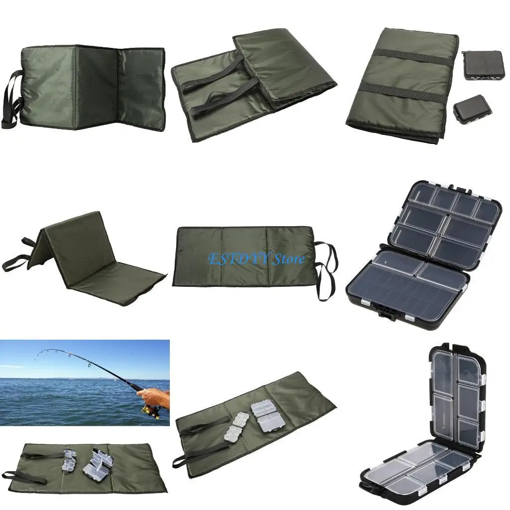 G6DE Multifunction Storage Box Fishing Lure Container Fishing Baits Organizer-Folding Fishing Unhooking Mat Fishing Accessory
G6DE Multifunction Storage Box Fishing Lure Container Fishing Baits Organizer-Folding Fishing Unhooking Mat Fishing Accessory