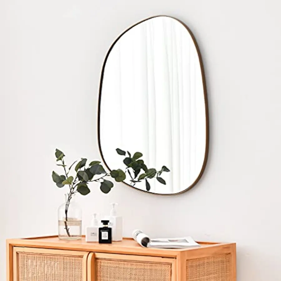 ELEHUME Asymmetrical Mirror for Wall Decor 17.5"*22.5", Modern Framed Wall Mirror for Living Room Bathroom Bedroom Entryway ELE
ELEHUME Asymmetrical Mirror for Wall Decor 17.5"*22.5", Modern Framed Wall Mirror for Living Room Bathroom Bedroom Entryway ELE