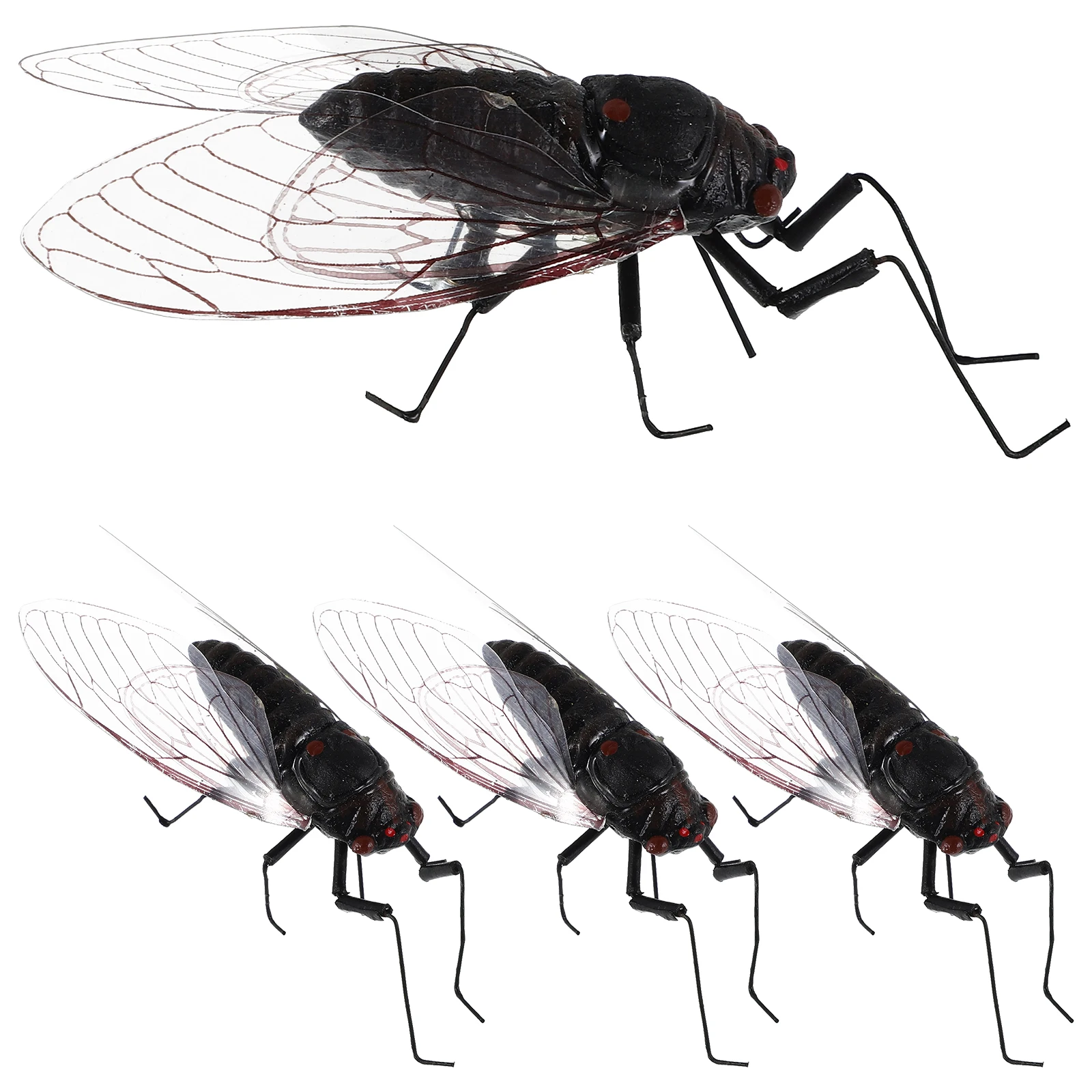 4 Pcs Decors Simulated Cicada Decorative Landscape Cicadadecorations Animal Garden Black Cicadafigurine
4 Pcs Decors Simulated Cicada Decorative Landscape Cicadadecorations Animal Garden Black Cicadafigurine