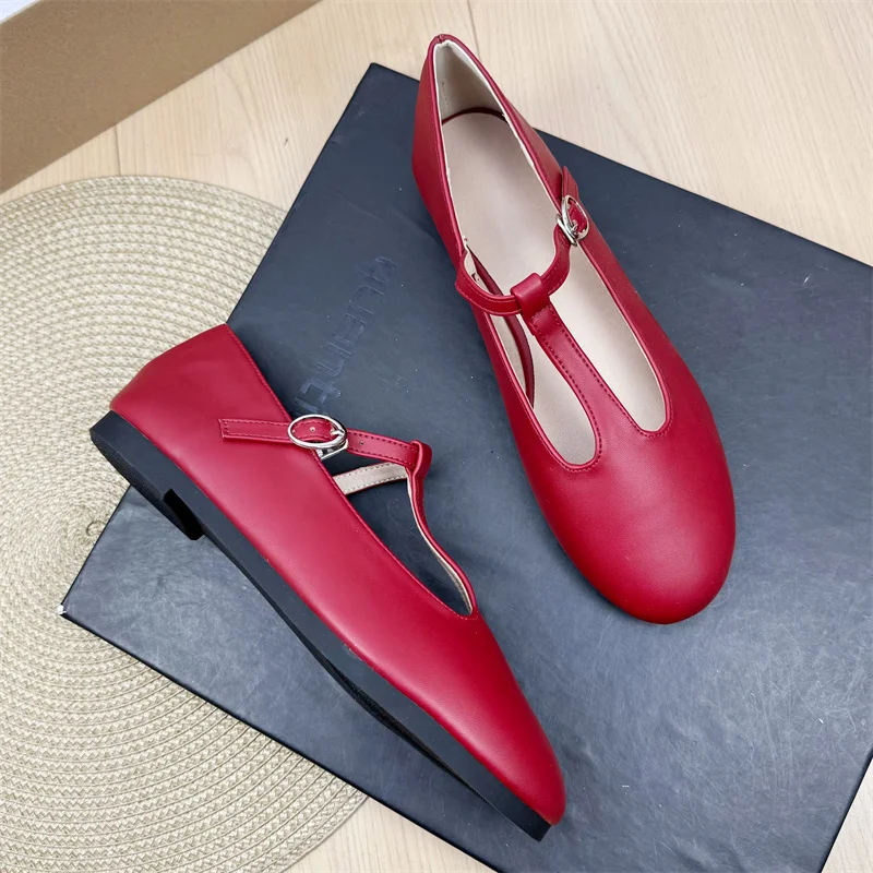 2025 Autumn New Fashionable T-shaped Buckle with Round Head Shallow Mouth Flat Ballet Shoes Retro Casual Mary Jane Women's Shoes
2025 Autumn New Fashionable T-shaped Buckle with Round Head Shallow Mouth Flat Ballet Shoes Retro Casual Mary Jane Women's Shoes