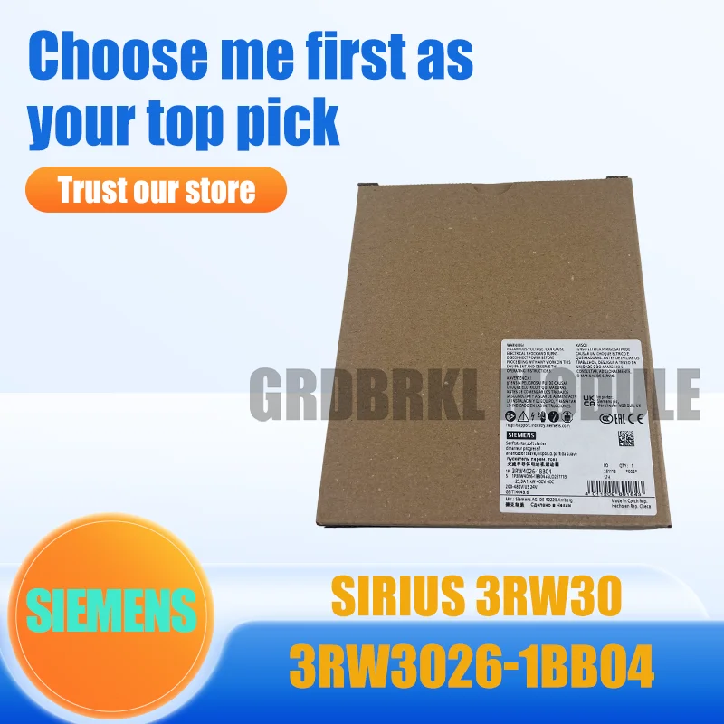 New Original SIEMENS 3RW3026-1BB04 3RW3 026-1BB04 SIRIUS Soft starter
New Original SIEMENS 3RW3026-1BB04 3RW3 026-1BB04 SIRIUS Soft starter