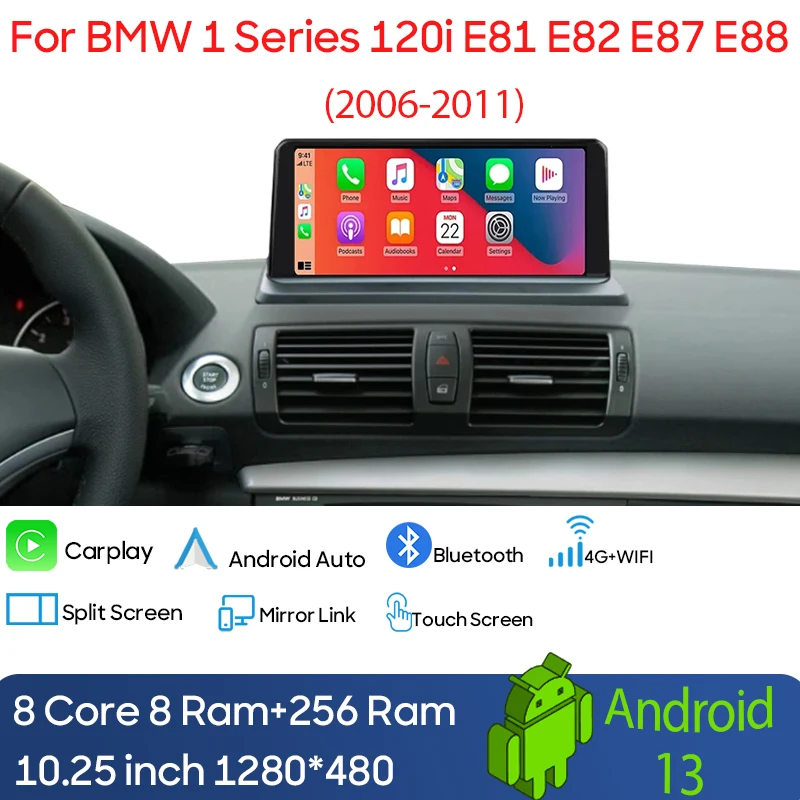 10.25'' Android 13 Auto GPS Navi Car Multimidia Player Stereo for BMW 1 Series 120i E81 E82 E87 E88 2006-2011 Carplay All In One
10.25'' Android 13 Auto GPS Navi Car Multimidia Player Stereo for BMW 1 Series 120i E81 E82 E87 E88 2006-2011 Carplay All In One
