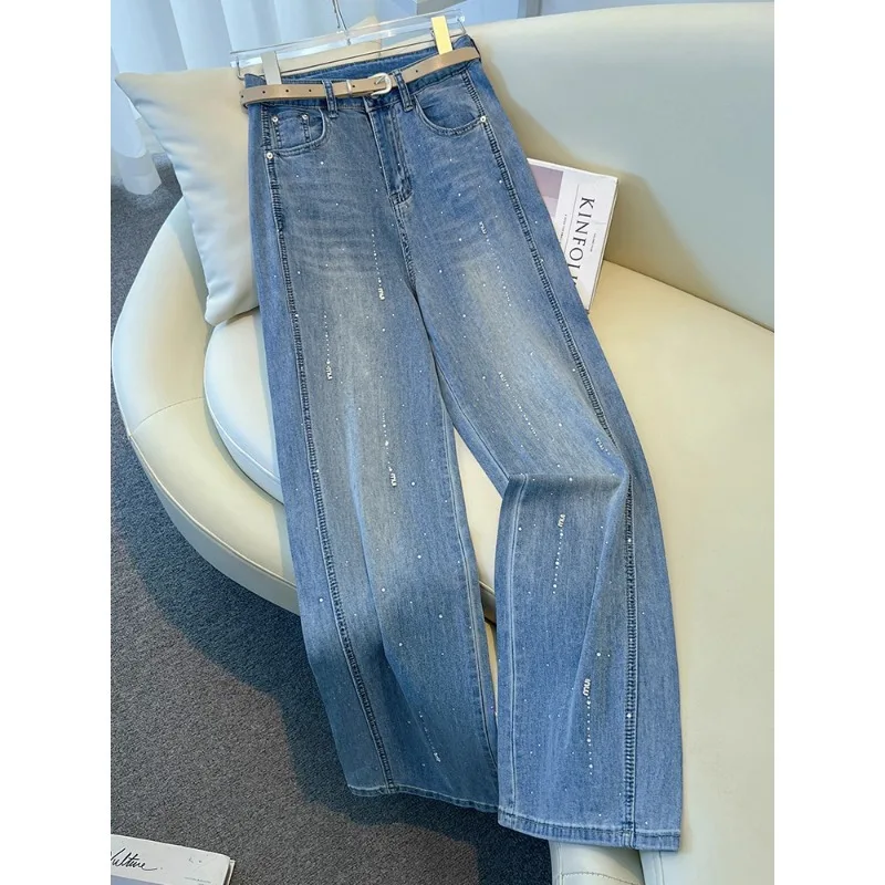 Gypsophila Rhinestone Jeans for Women, and Winter, Elegant High-Waisted Slim Straight Pants
Gypsophila Rhinestone Jeans for Women, and Winter, Elegant High-Waisted Slim Straight Pants