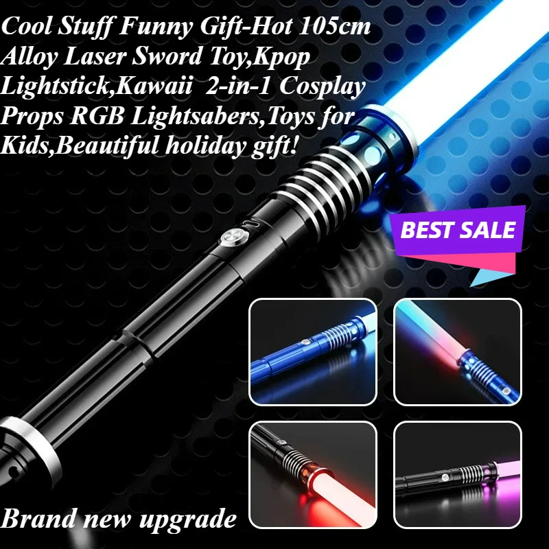 Cool Stuff Funny Gift-Hot 105cm Alloy Laser Sword Toy,Kpop Lightstick,Kawaii 2-in-1 Cosplay Props RGB Lightsabers,Toys for Kids
Cool Stuff Funny Gift-Hot 105cm Alloy Laser Sword Toy,Kpop Lightstick,Kawaii 2-in-1 Cosplay Props RGB Lightsabers,Toys for Kids