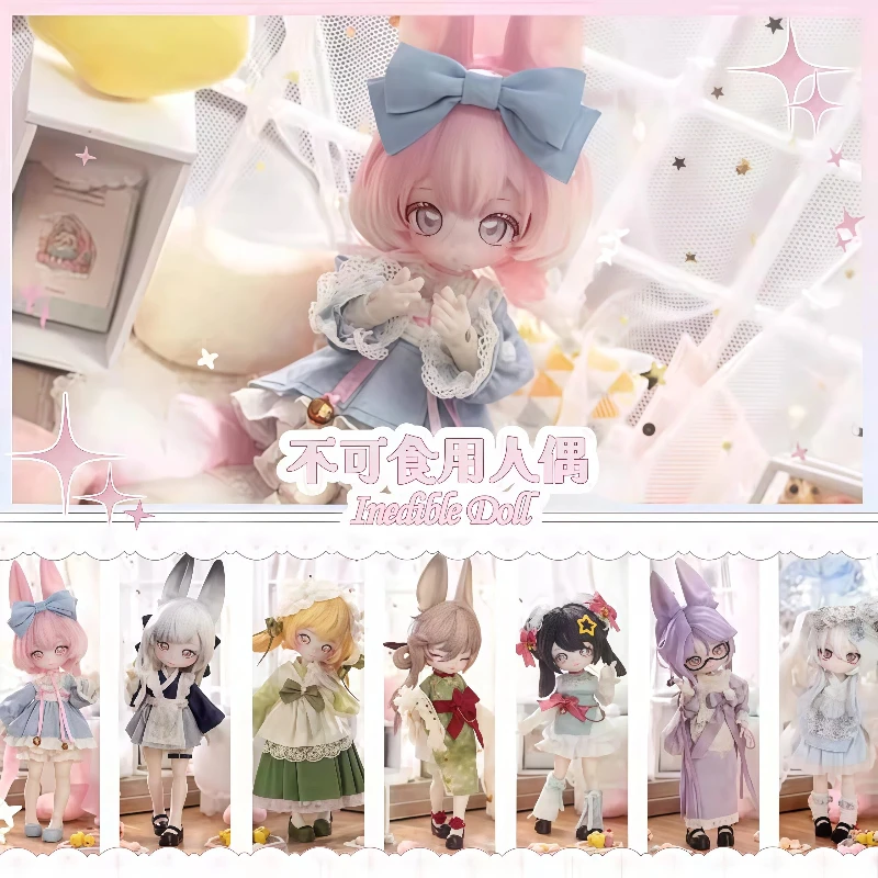 Inedible Doll Rabbit Moon Jump Time Series BJD Blind Box 12Points Articulated Doll CuteOrnament Collectible Gift For Girls Fans
Inedible Doll Rabbit Moon Jump Time Series BJD Blind Box 12Points Articulated Doll CuteOrnament Collectible Gift For Girls Fans
