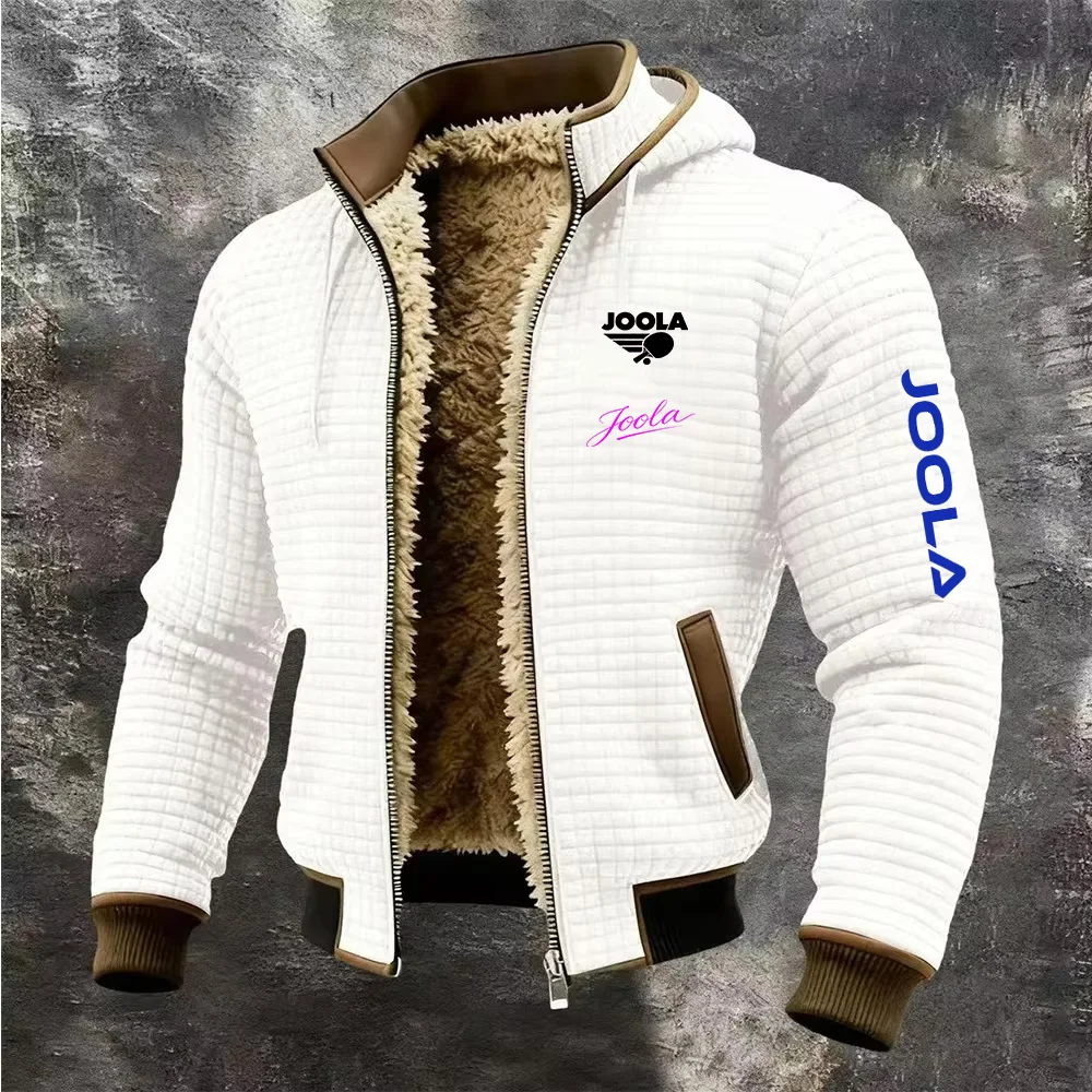 Autumn/Winter New Arrival JOOLA Fan Fleece Lined Hooded Sweatshirt with Waffle Fabric Full Zipper Cardigan Casual Warmth Table T
Autumn/Winter New Arrival JOOLA Fan Fleece Lined Hooded Sweatshirt with Waffle Fabric Full Zipper Cardigan Casual Warmth Table T