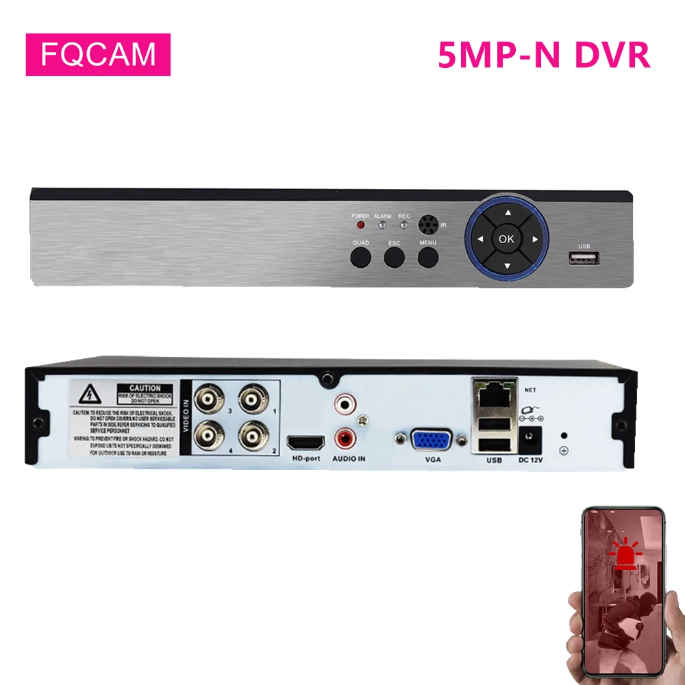 Home Security DVR 4/8/16CH 5MP-N AHD CCTV Digital Video Recorder H.265X Hybrid NVR Supports 2MP 4MP 5MP AHD TVI CVI IP Cameras
Home Security DVR 4/8/16CH 5MP-N AHD CCTV Digital Video Recorder H.265X Hybrid NVR Supports 2MP 4MP 5MP AHD TVI CVI IP Cameras