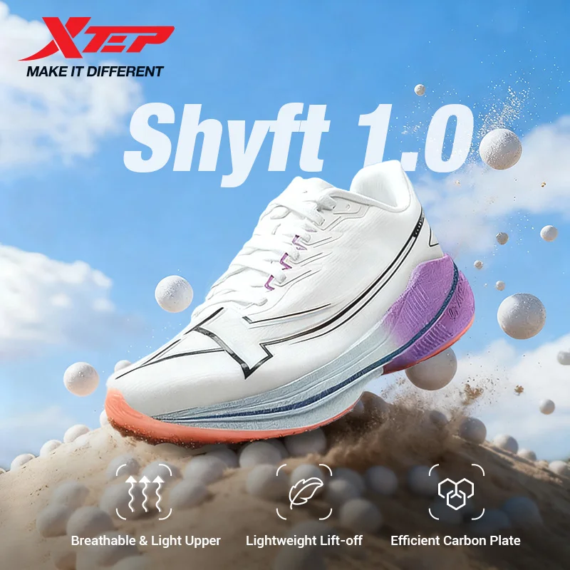 Xtep Shyft 1,0 профессиональные кроссовки для мужчин, лето 202, марафонские амортизирующие гоночные кроссовки из карбоновой пластины 875319110083
Xtep Shyft 1,0 профессиональные кроссовки для мужчин, лето 202, марафонские амортизирующие гоночные кроссовки из карбоновой пластины 875319110083