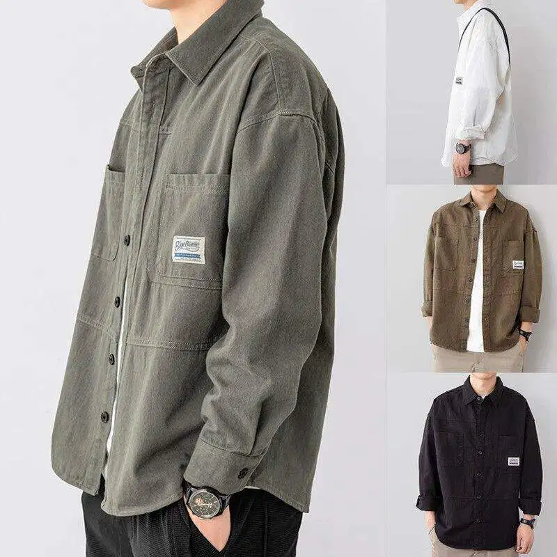 New 2026 Long Sleeve Work Shirt Loose Fit Collared Casual Style Men's Summer Shirt City Walk Fashion PU Leather Shirt
New 2026 Long Sleeve Work Shirt Loose Fit Collared Casual Style Men's Summer Shirt City Walk Fashion PU Leather Shirt