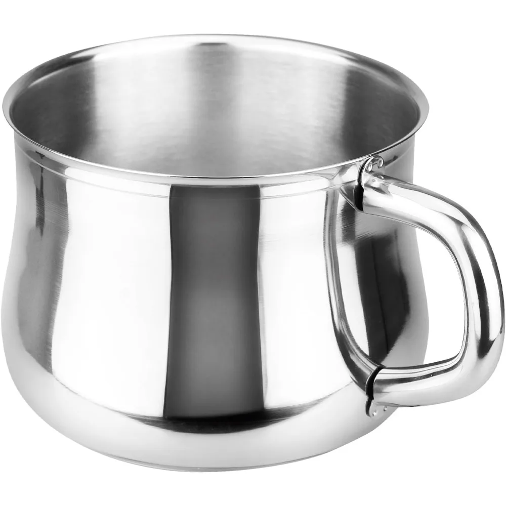 Ideal 2-Quart Milk Pot, Stainless Steel Saucepan with Pour Spout, Soup Pot for all types of Stovetops, including Induction
Ideal 2-Quart Milk Pot, Stainless Steel Saucepan with Pour Spout, Soup Pot for all types of Stovetops, including Induction