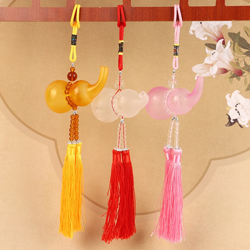 Chinese Retro Glazed Perfume Gourd Pendant Creative Car Rearview Mirror Hanging Glass Bottle Auto Interior Accessories
Chinese Retro Glazed Perfume Gourd Pendant Creative Car Rearview Mirror Hanging Glass Bottle Auto Interior Accessories