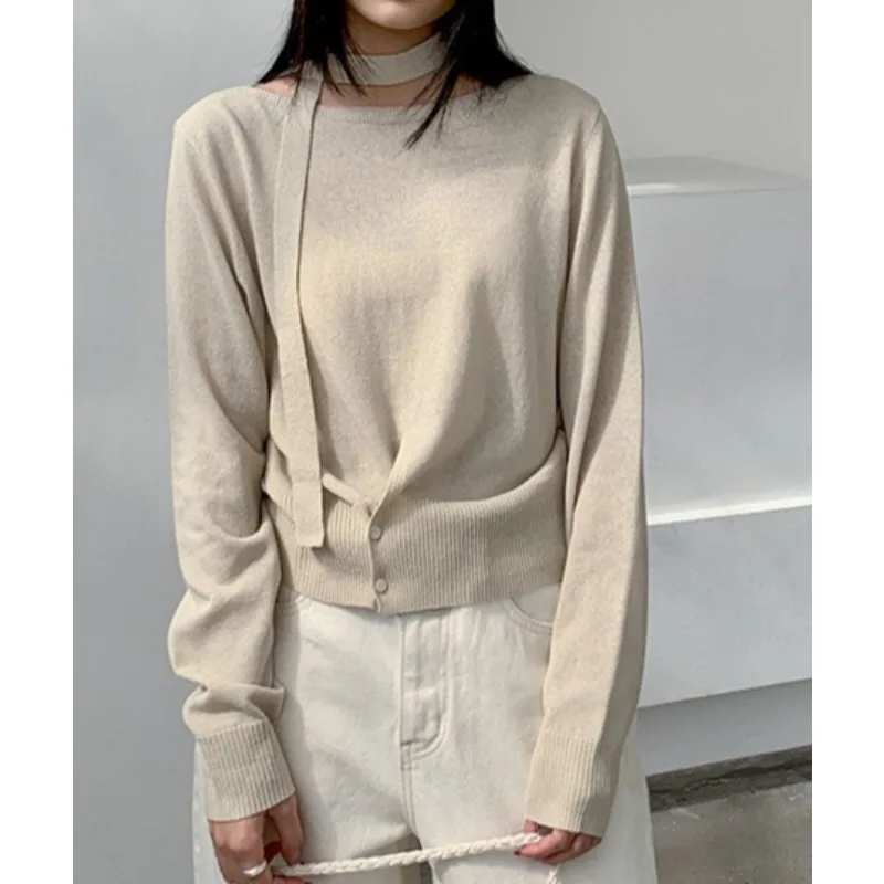 Gentle Lace-up Knitted Sweater Women's 2025 Spring New Product Temperament Elegant Versatile Top
Gentle Lace-up Knitted Sweater Women's 2025 Spring New Product Temperament Elegant Versatile Top
