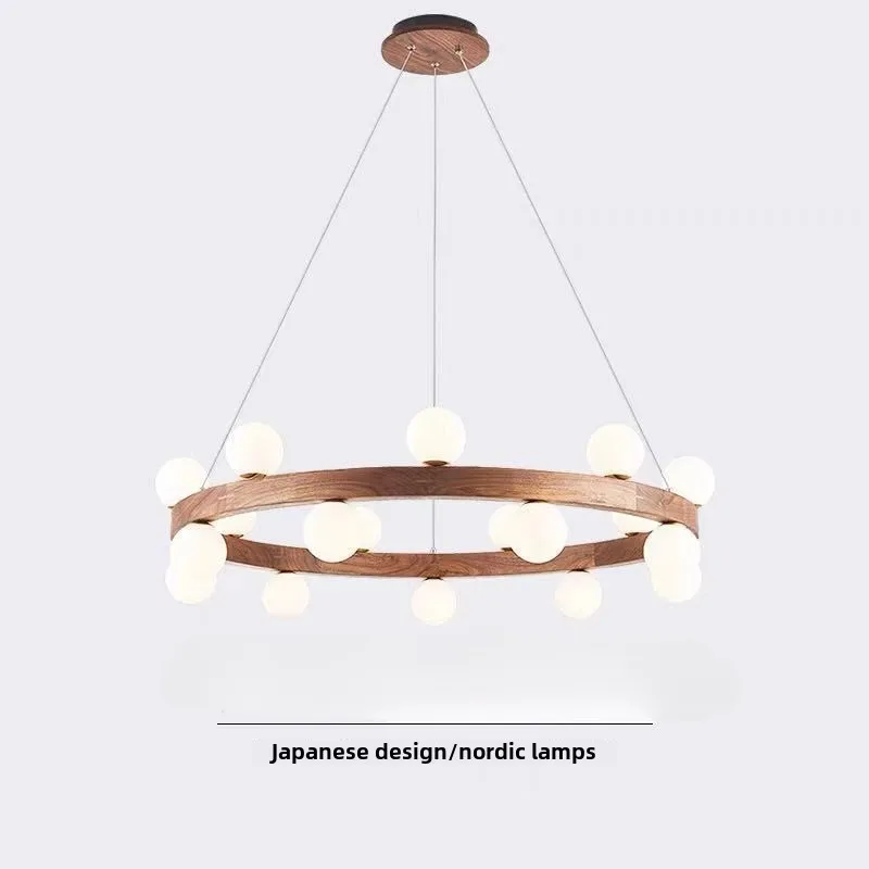Walnut Chandelier for Living Dining Room Bedroom Round Glass Solid Wood Pendant Light Lighting for Living Room Room Decor
Walnut Chandelier for Living Dining Room Bedroom Round Glass Solid Wood Pendant Light Lighting for Living Room Room Decor