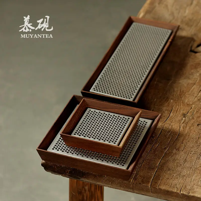 Muyan Luxury Walnut Wood Tray For Home Use, Kung Fu Set With Drainage Tray, Creative Water Storage Dry Tea Brewing Table
Muyan Luxury Walnut Wood Tray For Home Use, Kung Fu Set With Drainage Tray, Creative Water Storage Dry Tea Brewing Table