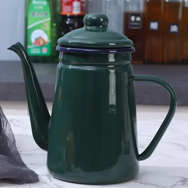 Enamel Pot 1.1L Enamel Coffee Pot Hand Tea Kettle Induction Cooker Gas Stove Universal Red White Blue Electric Kettle Camping
Enamel Pot 1.1L Enamel Coffee Pot Hand Tea Kettle Induction Cooker Gas Stove Universal Red White Blue Electric Kettle Camping
