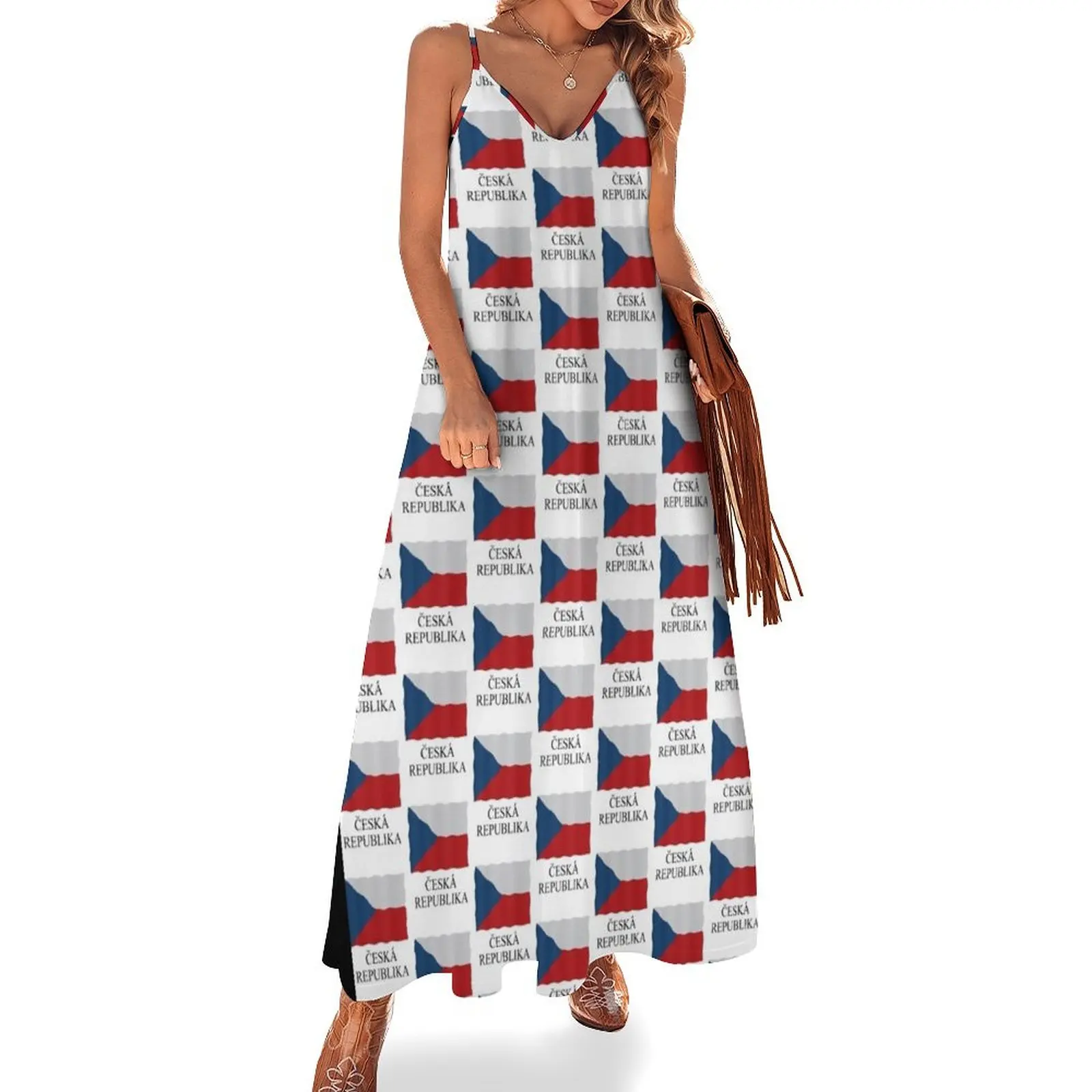 Czech flag Sleeveless Dress women evening dress beach outfits for women beach dress
Czech flag Sleeveless Dress women evening dress beach outfits for women beach dress