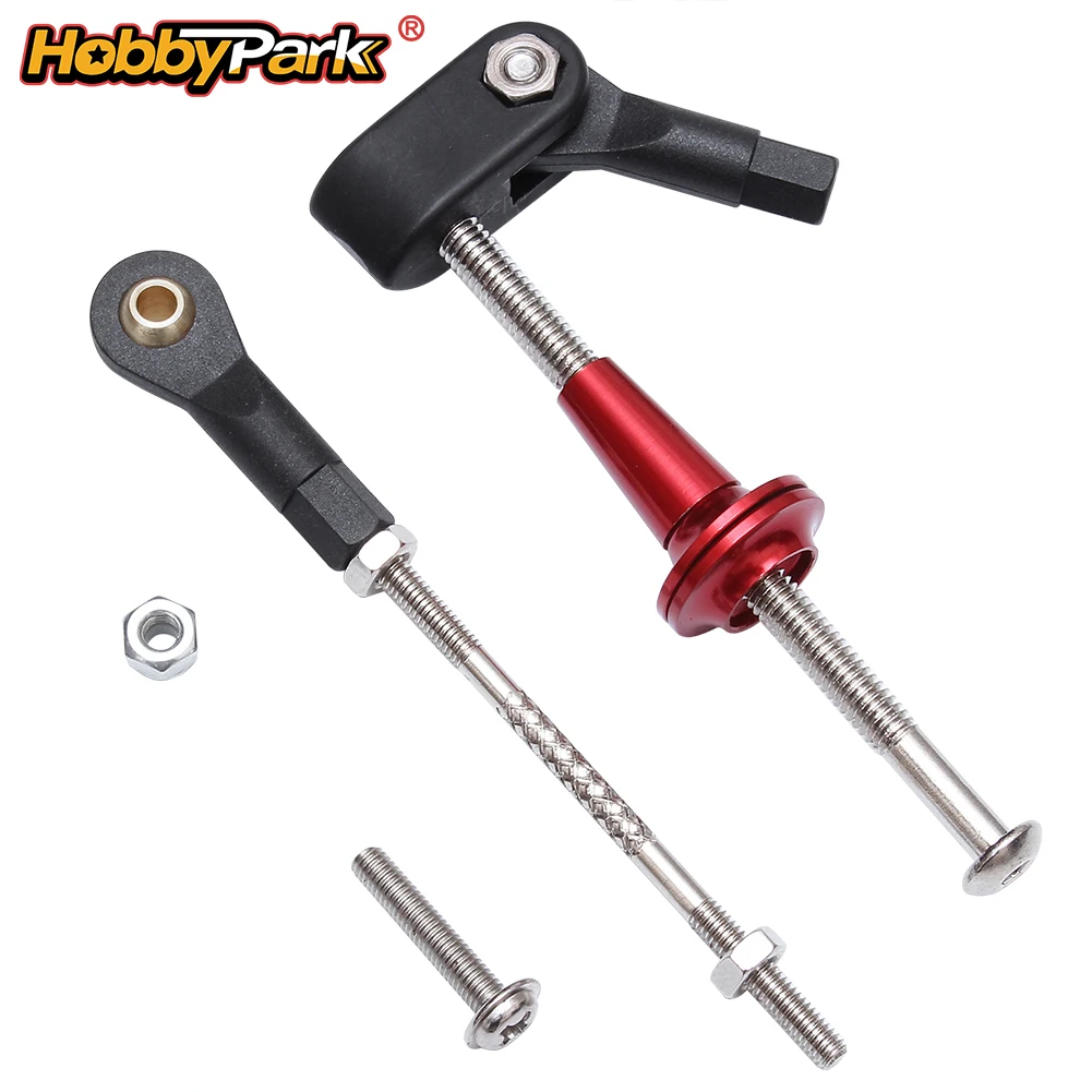 HobbyPark M4 Aluminum Screw Horns Adjustable Control Horn Arm Push Rod Assembly M3 Push Rod for 50CC RC Airplane Parts Hop Ups
HobbyPark M4 Aluminum Screw Horns Adjustable Control Horn Arm Push Rod Assembly M3 Push Rod for 50CC RC Airplane Parts Hop Ups