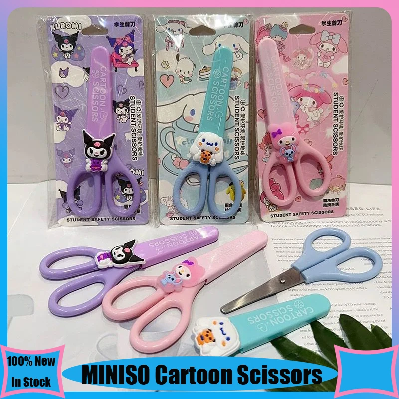 Мультяшные ножницы MINISO Hello Kitty Kuromi Cinnamoroll Melody, милый детский предмет ручной работы, канцелярские принадлежности для студентов
Мультяшные ножницы MINISO Hello Kitty Kuromi Cinnamoroll Melody, милый детский предмет ручной работы, канцелярские принадлежности для студентов