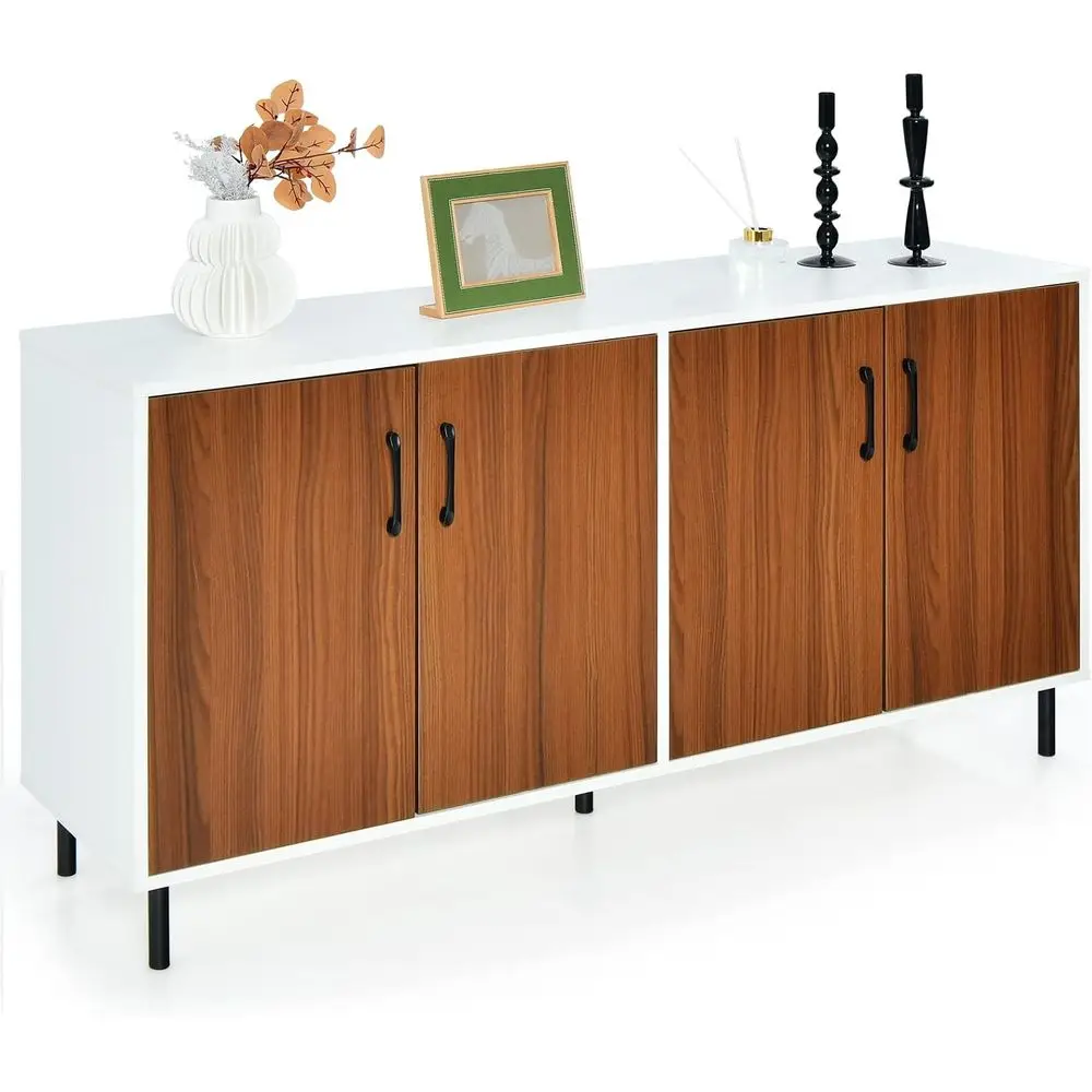 Large 4-Door Wooden Buffet Cabinet with 5-Leg Support, Ideal for Kitchen and Living Room Storage
Large 4-Door Wooden Buffet Cabinet with 5-Leg Support, Ideal for Kitchen and Living Room Storage
