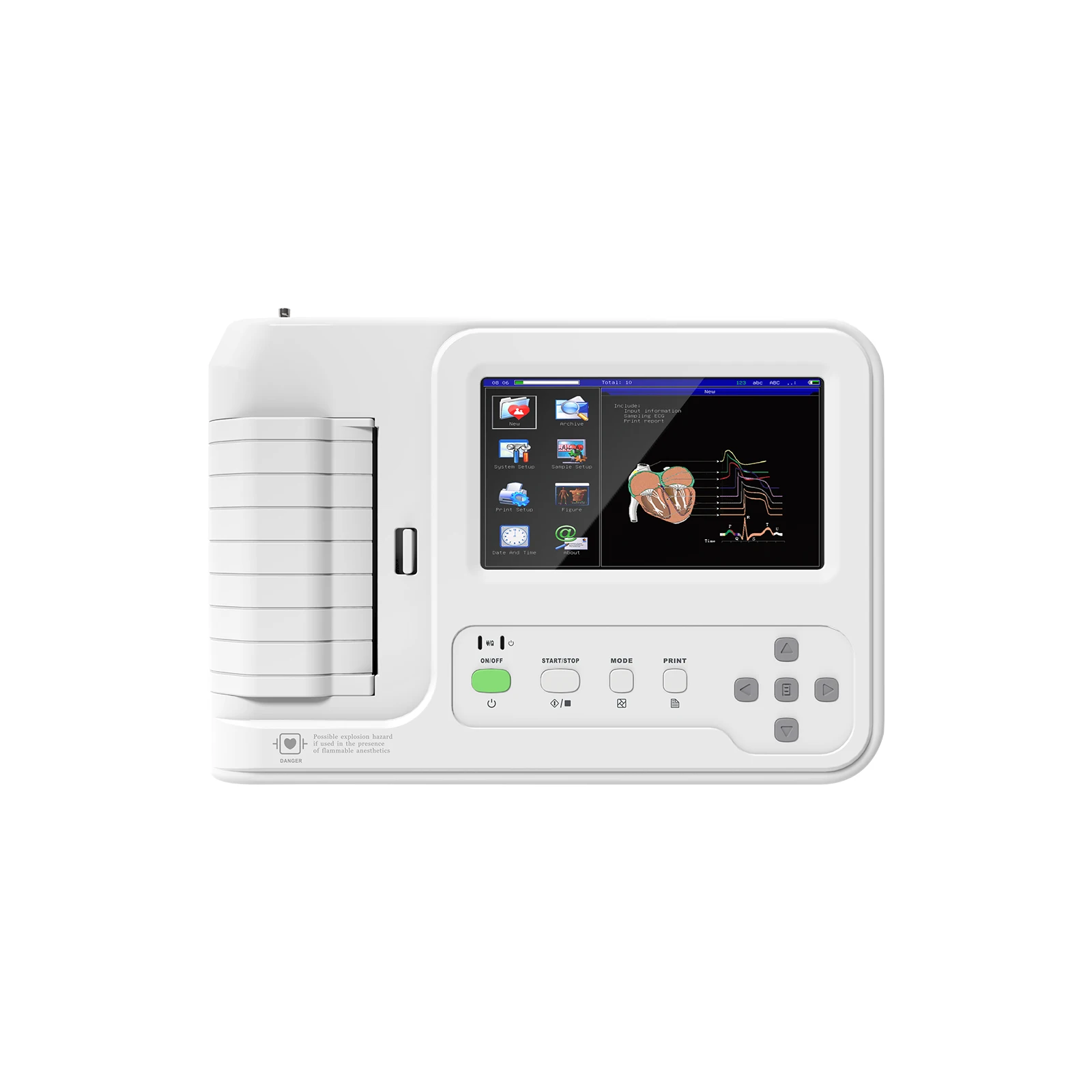 Электрокардиограф Contec ECG600G, 6-канальный ЭКГ-аппарат, монитор ЭКГ с сенсорным экраном, 12 бессвинцовых программных интерпретаций
Электрокардиограф Contec ECG600G, 6-канальный ЭКГ-аппарат, монитор ЭКГ с сенсорным экраном, 12 бессвинцовых программных интерпретаций