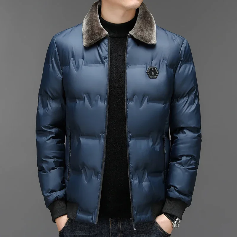 Winter Windproof Jacket Men's Outdoor Waterproof High Quality Jacket Fur Collar Hiking Cotton Coat Men's Solid Color Parkas Coat
Winter Windproof Jacket Men's Outdoor Waterproof High Quality Jacket Fur Collar Hiking Cotton Coat Men's Solid Color Parkas Coat