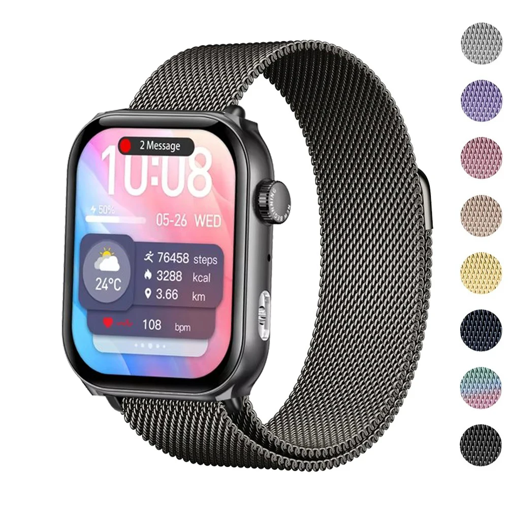 Loop Band for COLMI P78 Strap Magnetic Stainless Steel Metal Wrist Bracelet for COLMI P78 SmartWatch Accessories
Loop Band for COLMI P78 Strap Magnetic Stainless Steel Metal Wrist Bracelet for COLMI P78 SmartWatch Accessories