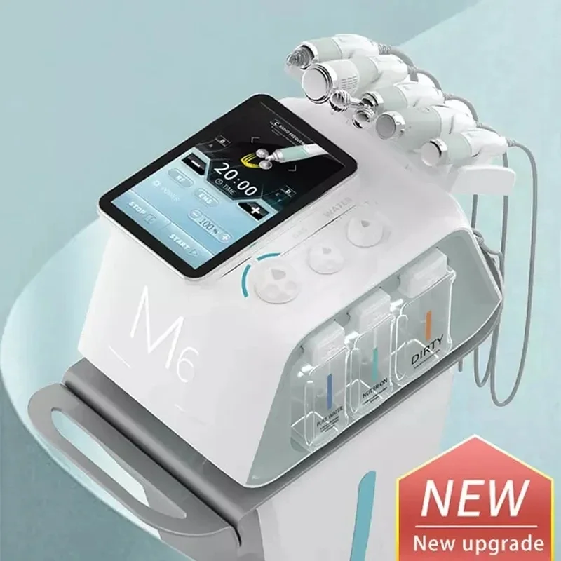 New 6 In 1 oxygem Hydro Dermabrasion Machine skim Deep Cleaning Facial Whitening Microdermabrasion Black Head Removal Device
New 6 In 1 oxygem Hydro Dermabrasion Machine skim Deep Cleaning Facial Whitening Microdermabrasion Black Head Removal Device