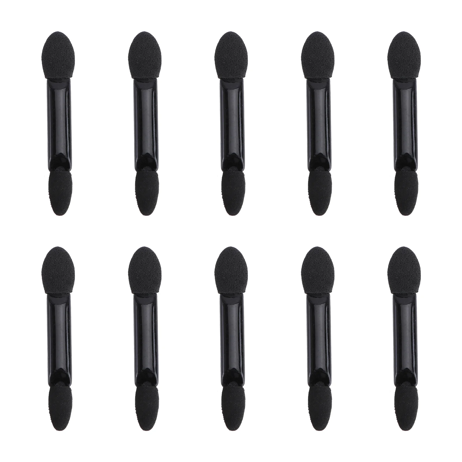 10pcs Disposable Dual Sided Eyeshadow Brush Sponge Tipped Oval Makeup Applicator (Black) Disposable Eyeshadow Brush
10pcs Disposable Dual Sided Eyeshadow Brush Sponge Tipped Oval Makeup Applicator (Black) Disposable Eyeshadow Brush