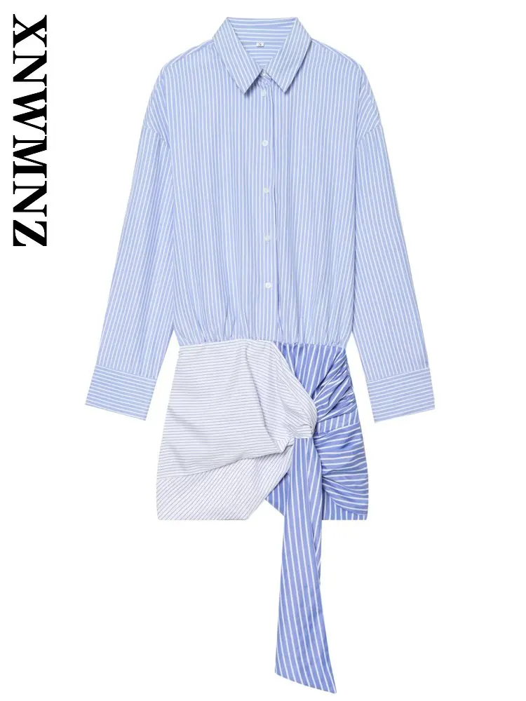 XNWMNZ 2026 Summer New Lady Commuting Simple Turn-down Collar Long Sleeve Short Dresses Vintage Fashion Woman Casual Slim Dress
XNWMNZ 2026 Summer New Lady Commuting Simple Turn-down Collar Long Sleeve Short Dresses Vintage Fashion Woman Casual Slim Dress