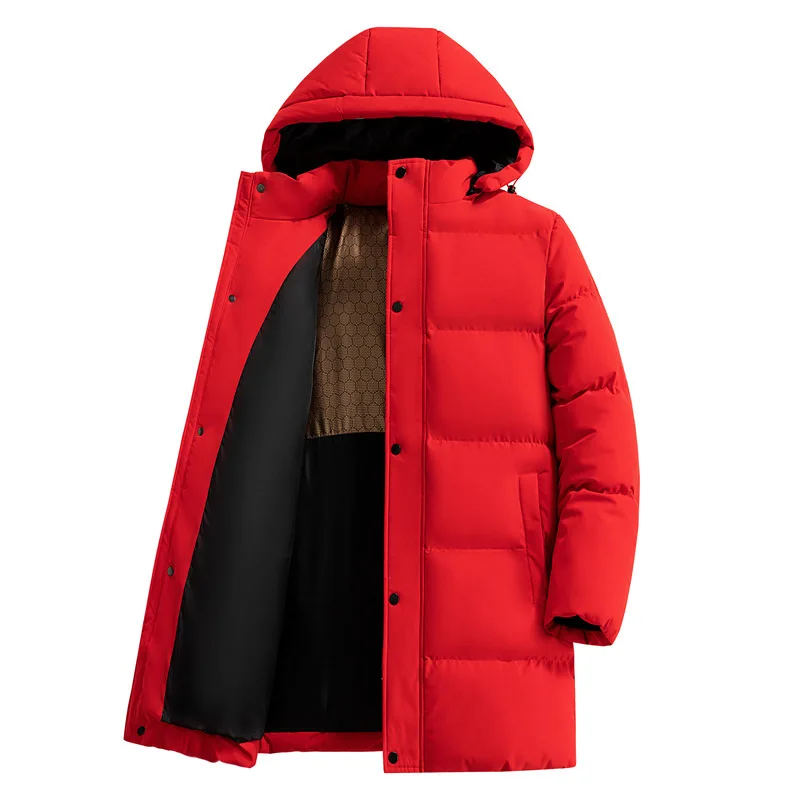 Thickened Winter Long Parka Waterproof Cold-proof Cotton-padded Casual Warm Hooded Jacket Men's Fashion Long Windbreaker Coats
Thickened Winter Long Parka Waterproof Cold-proof Cotton-padded Casual Warm Hooded Jacket Men's Fashion Long Windbreaker Coats