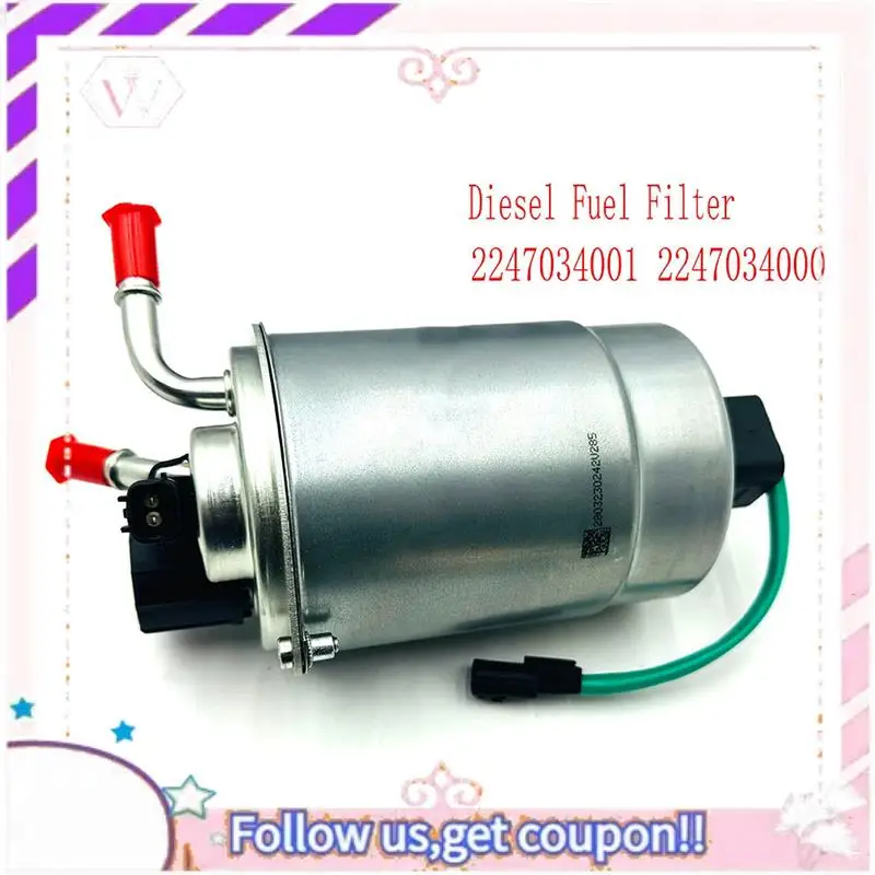 Portable New Diesel Fuel Filter For 2014 Ssangyong Actyon Rexton W + D20 Stavic 2.0T Korando C TURISMO 2247034001 2247034000 Rep
Portable New Diesel Fuel Filter For 2014 Ssangyong Actyon Rexton W + D20 Stavic 2.0T Korando C TURISMO 2247034001 2247034000 Rep
