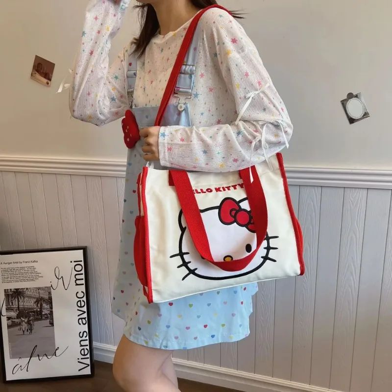Sanrio Kawaii HelloKitty My Melody Kuromi Cartoon Anime Outdoor Portable Large Capacity Canvas Bag Holiday Gift for Girls
Sanrio Kawaii HelloKitty My Melody Kuromi Cartoon Anime Outdoor Portable Large Capacity Canvas Bag Holiday Gift for Girls