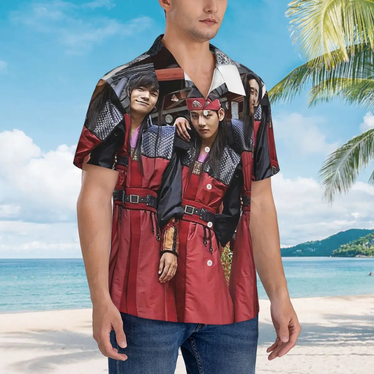 Cast Of Hwarang TV Hawaiian Shirts Casual Men Short Sleeve Shirt for Summer Beach Men's Lapel Tops
Cast Of Hwarang TV Hawaiian Shirts Casual Men Short Sleeve Shirt for Summer Beach Men's Lapel Tops
