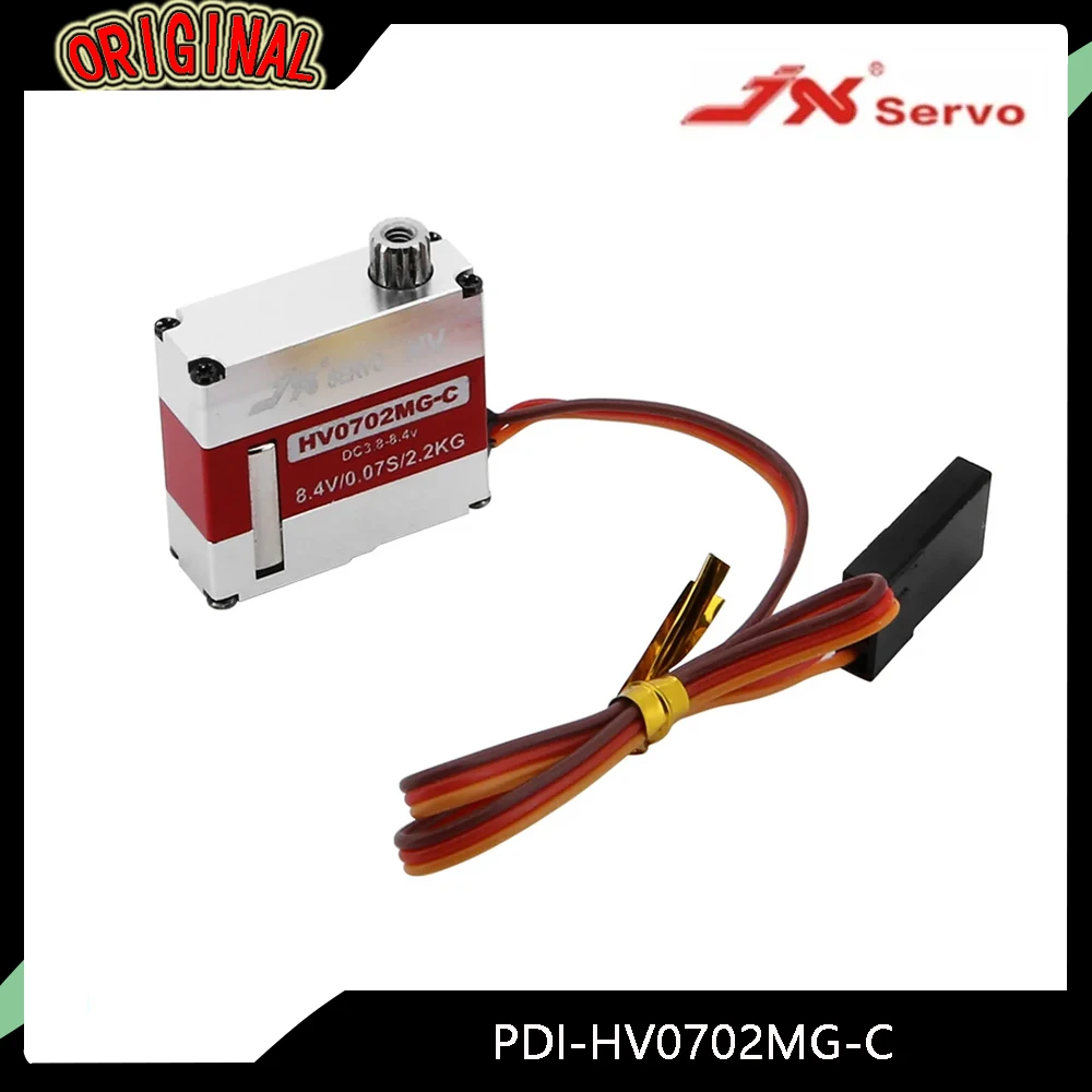 JX PDI-HV0702MG-C Цифровой сервопривод 7 г — тонкий профиль 7 мм, полностью металлическая шестерня с ЧПУ для радиоуправляемого дрона с неподвижным крылом/FPV/вертолета
JX PDI-HV0702MG-C Цифровой сервопривод 7 г — тонкий профиль 7 мм, полностью металлическая шестерня с ЧПУ для радиоуправляемого дрона с неподвижным крылом/FPV/вертолета