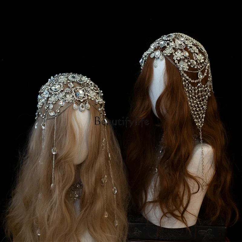 European and American Exaggerated Hair Accessories with Tassel, Music Festival Bar, Night Performance, Hair Bar
European and American Exaggerated Hair Accessories with Tassel, Music Festival Bar, Night Performance, Hair Bar