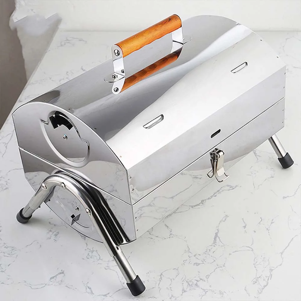 Stainless Steel Charcoal Grill Portable Barbecue Grill Viande Electrique Folding Double Sided Cylindrical Portable Grill BBQ
Stainless Steel Charcoal Grill Portable Barbecue Grill Viande Electrique Folding Double Sided Cylindrical Portable Grill BBQ
