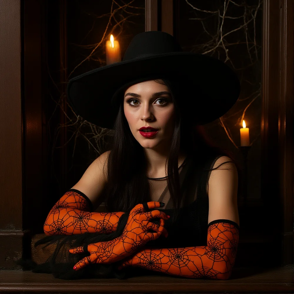 Креативные длинные сетчатые перчатки с паутиной, готические тонкие перчатки с паутиной без пальцев, перчатки на Хэллоуин, аксессуары для одежды для косплея
Креативные длинные сетчатые перчатки с паутиной, готические тонкие перчатки с паутиной без пальцев, перчатки на Хэллоуин, аксессуары для одежды для косплея