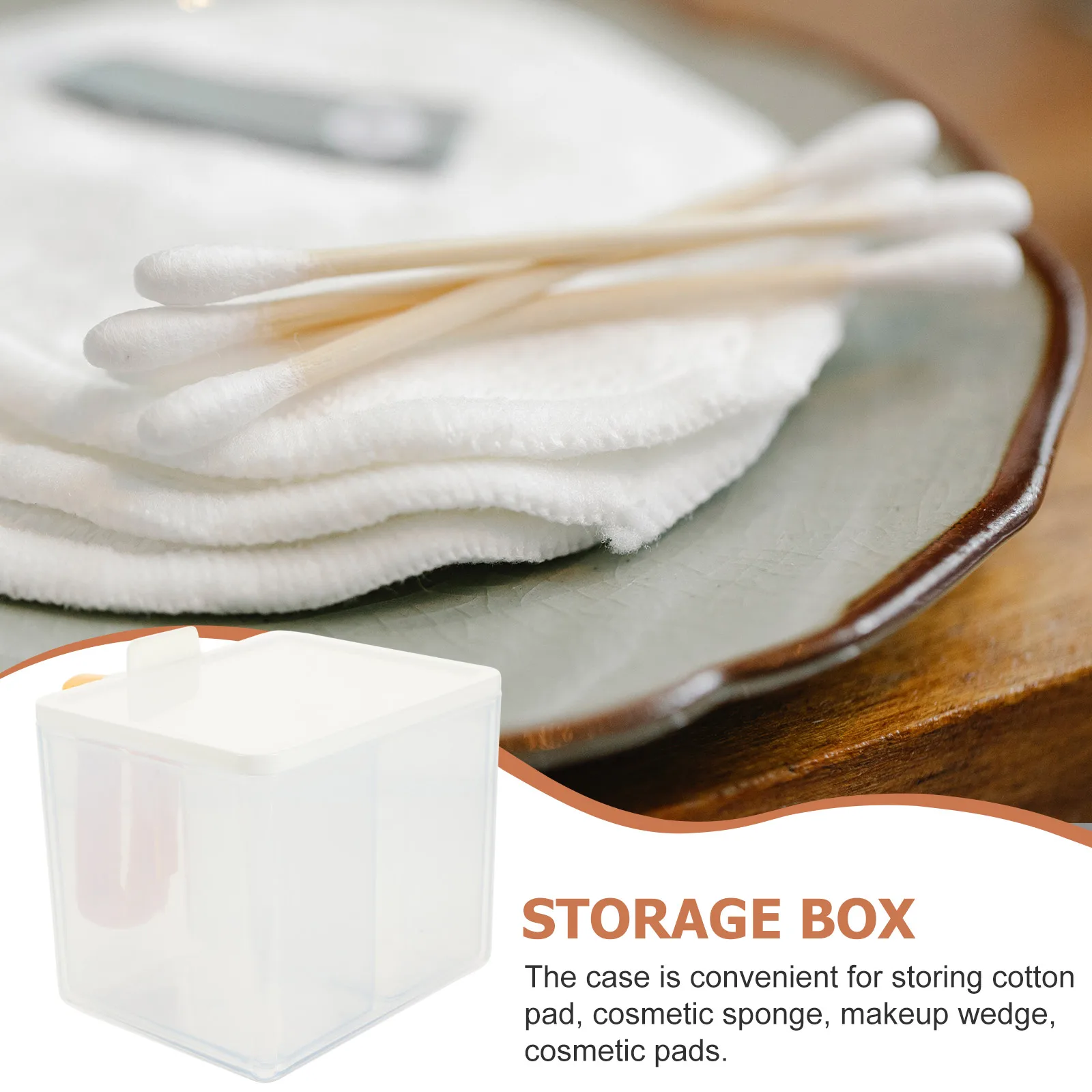 Cotton Pads Dispenser Swabs Small Dual Compartments Protective Lid Dustproof Waterproof Storage Box Bathroom Desk ganizer
Cotton Pads Dispenser Swabs Small Dual Compartments Protective Lid Dustproof Waterproof Storage Box Bathroom Desk ganizer