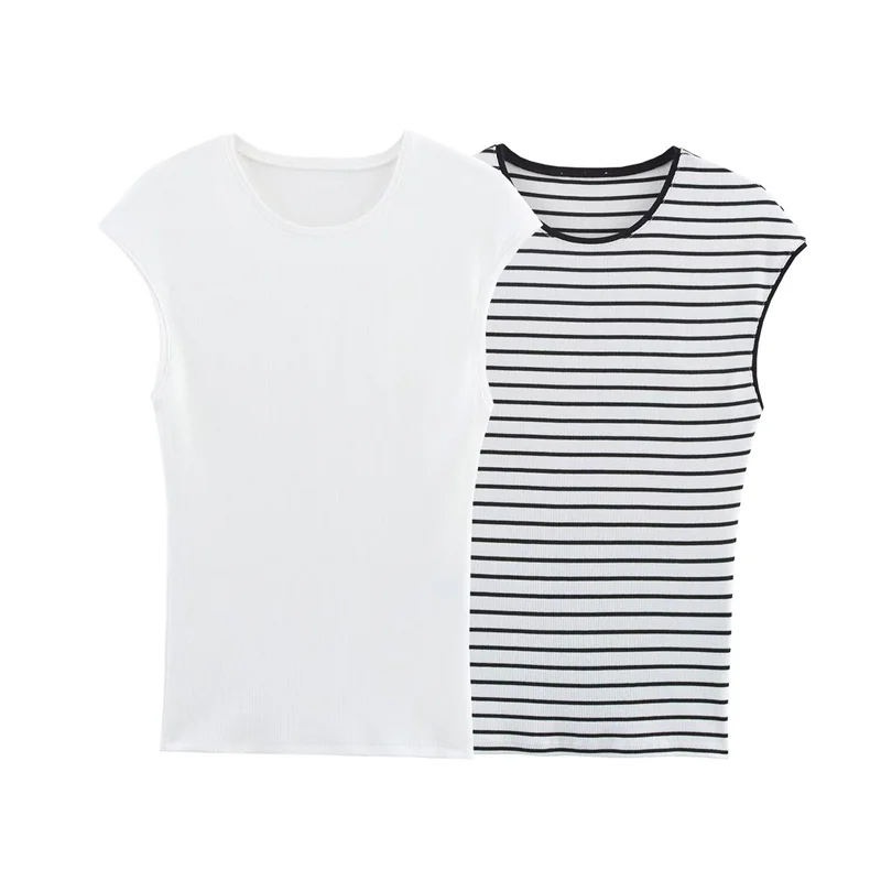 Women's Tops New Summer 2025 Threaded Knit Sleeveless T-Shirt Casual and versatile Street fashion Slim and slim
Women's Tops New Summer 2025 Threaded Knit Sleeveless T-Shirt Casual and versatile Street fashion Slim and slim