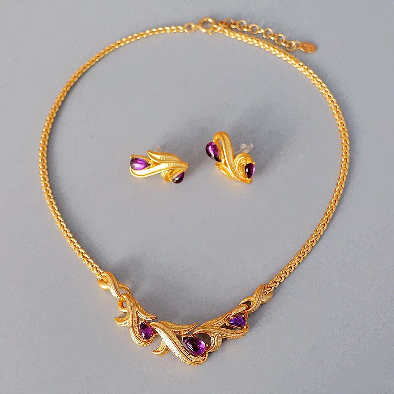 Vintage Natural Purple Stone Flower Pendant Necklace For Women Jewelry Runway Party T Show Fancy Trendy Boho INS Japan
Vintage Natural Purple Stone Flower Pendant Necklace For Women Jewelry Runway Party T Show Fancy Trendy Boho INS Japan