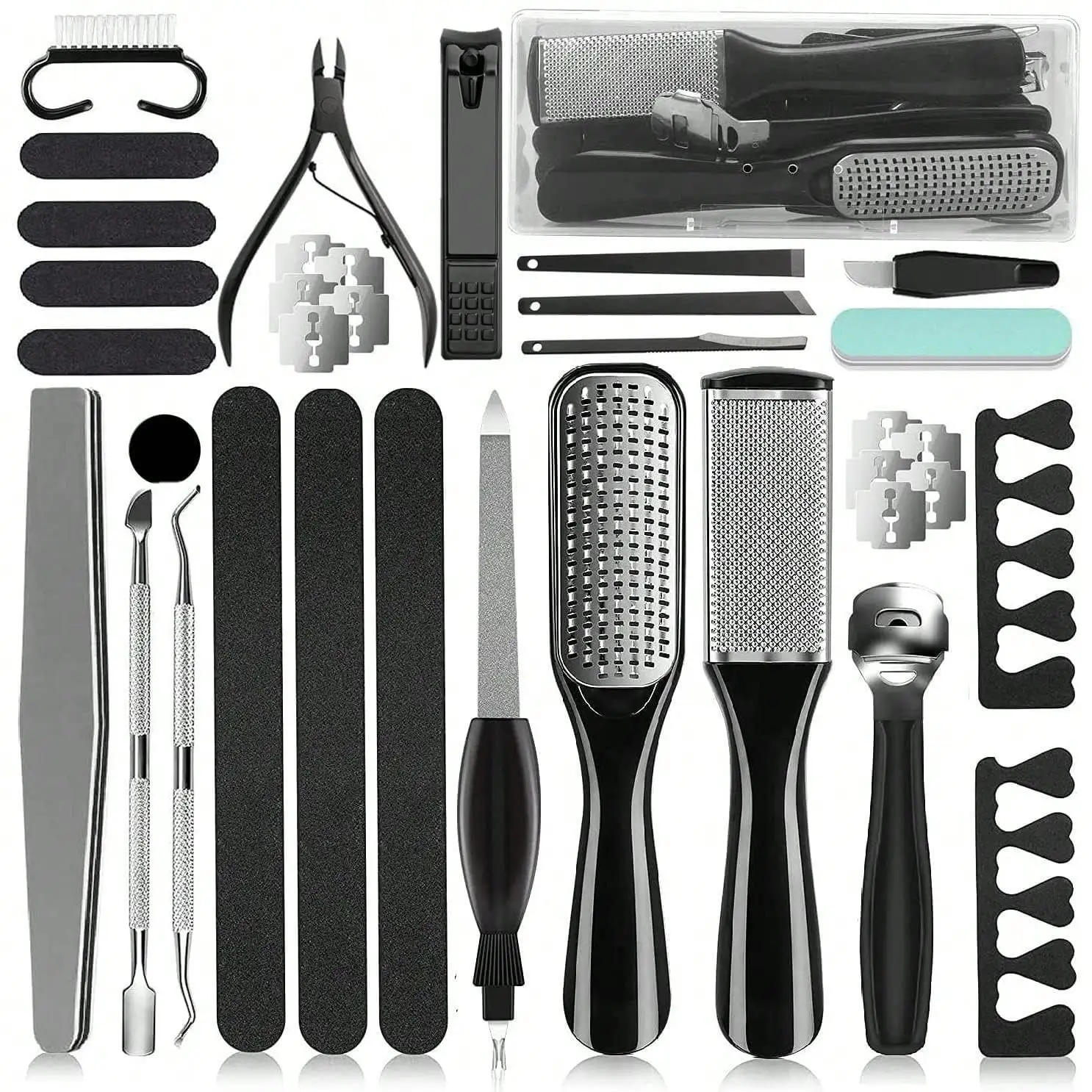 36 In 1 Pedicure Kit, Professional Pedicure Tools Foot Rasp Foot Dead Skin Remover For Home & Salon Care
36 In 1 Pedicure Kit, Professional Pedicure Tools Foot Rasp Foot Dead Skin Remover For Home & Salon Care