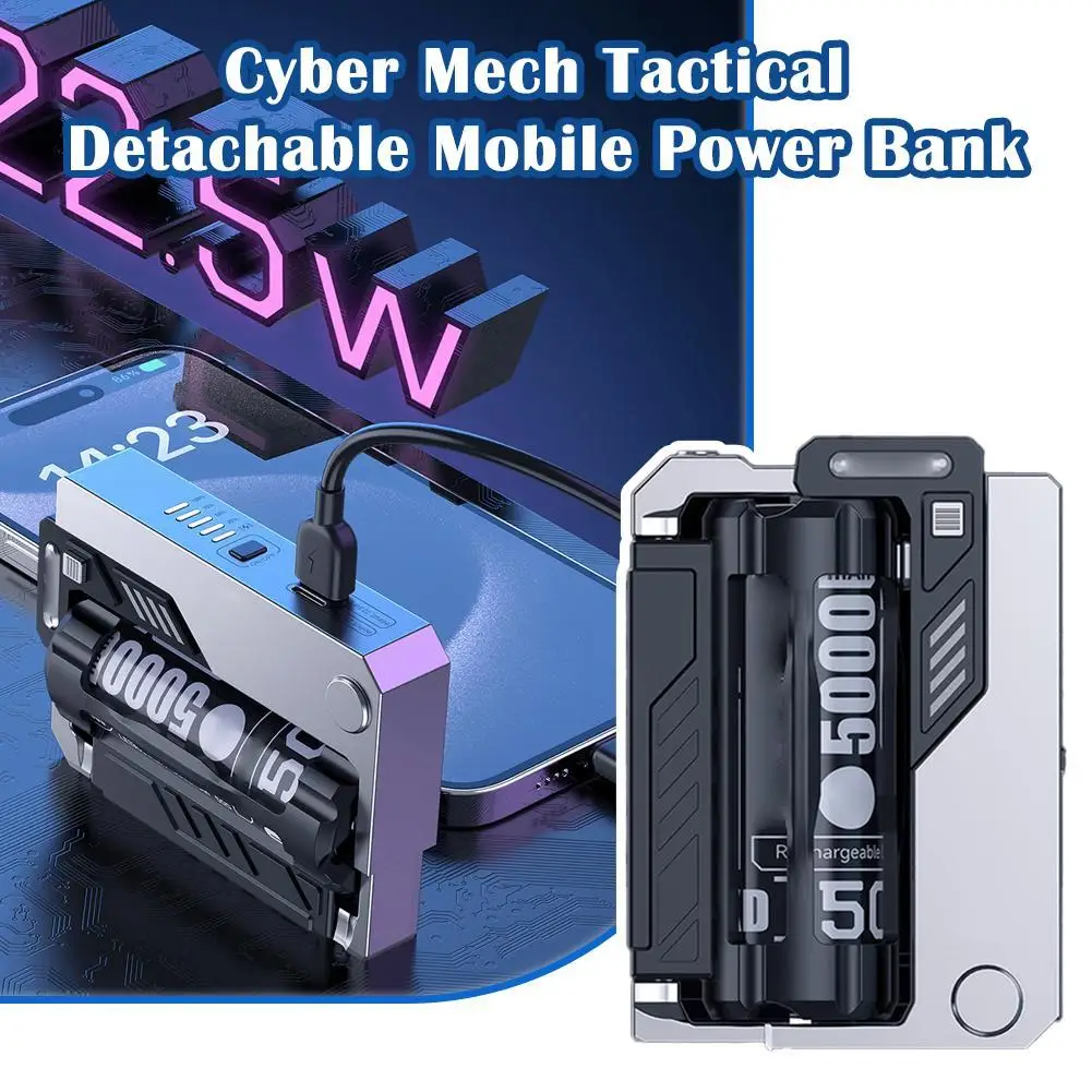 Portable Power Bank Removable Replaceable Battery Pack 22.5W Fast Charging External Battery For iPhone
Portable Power Bank Removable Replaceable Battery Pack 22.5W Fast Charging External Battery For iPhone