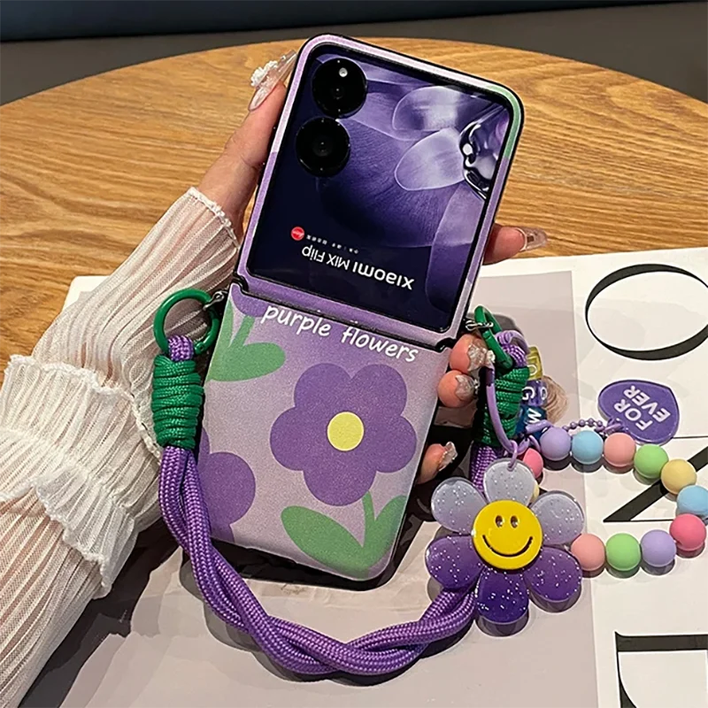 Kawaii Purple sunflower flip phone case for Xiaomi mix flip / Xiaomi mix flip 2 case cute Leather cover with hinge
Kawaii Purple sunflower flip phone case for Xiaomi mix flip / Xiaomi mix flip 2 case cute Leather cover with hinge
