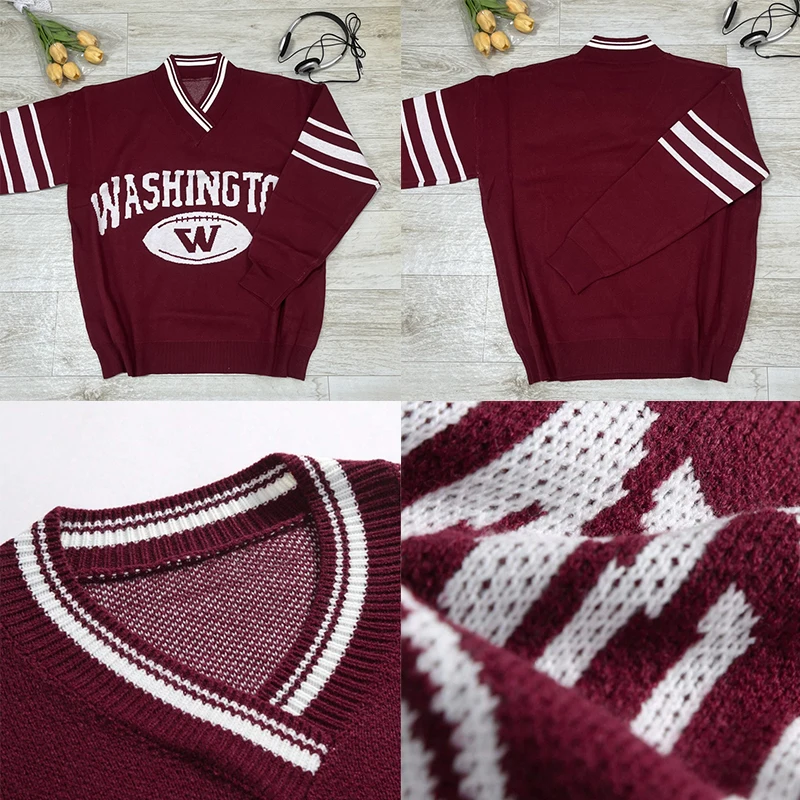 Men Korean Pullovers Sweaters Women Knitted Streetwear Maiden Loose Y2K Clothing Oversized Harajuku V Neck Letter Print Vintage
Men Korean Pullovers Sweaters Women Knitted Streetwear Maiden Loose Y2K Clothing Oversized Harajuku V Neck Letter Print Vintage