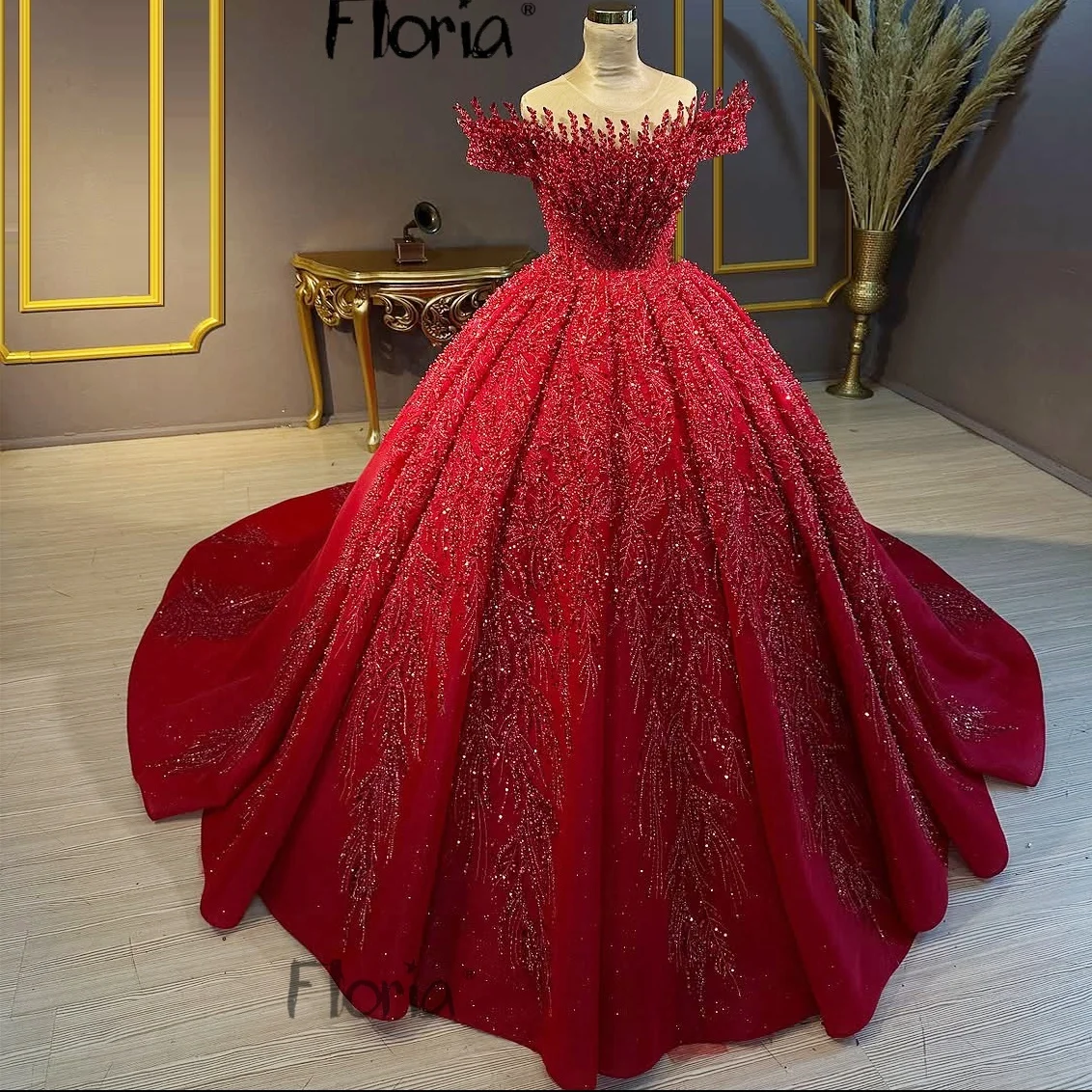 Red Elegant Sparkling Prom Dresses Customized Bridal Gowns Puffy Quinceanera Dresses 15 Ball Gown For Party Vestido De Noiva
Red Elegant Sparkling Prom Dresses Customized Bridal Gowns Puffy Quinceanera Dresses 15 Ball Gown For Party Vestido De Noiva