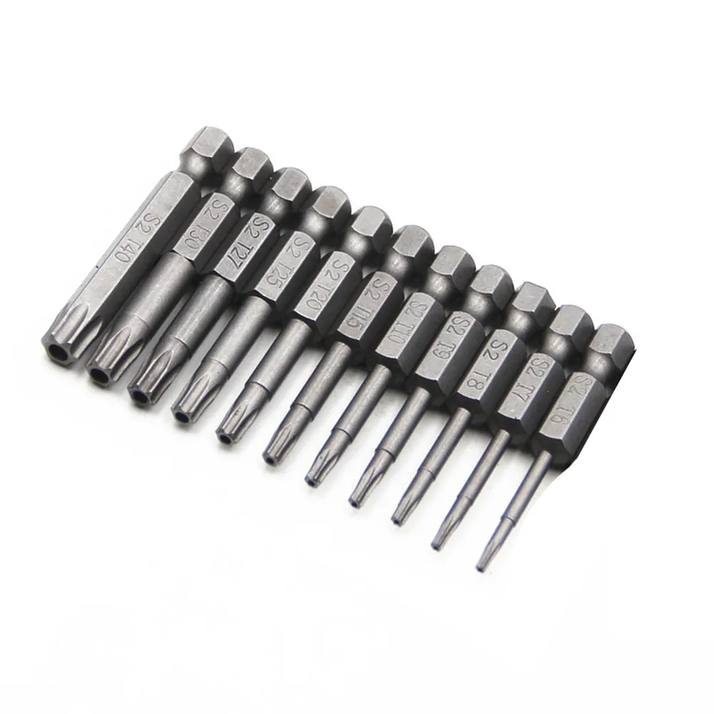11pcs 1/4 Inch 100Mm -T40 Solid Alloy Wearproof Precision Bit Set For Electric Screwdriver Drill Tool Kit Bit Set
11pcs 1/4 Inch 100Mm -T40 Solid Alloy Wearproof Precision Bit Set For Electric Screwdriver Drill Tool Kit Bit Set
